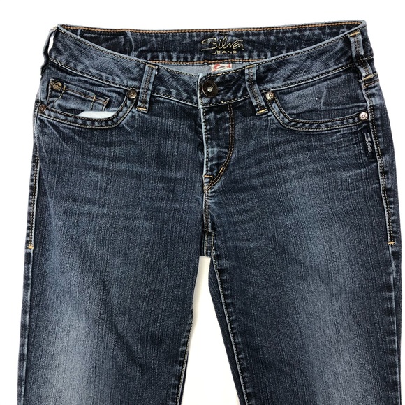 Silver Jeans Blue Aiko Bootcut Jeans Size 28 - Picture 4 of 12